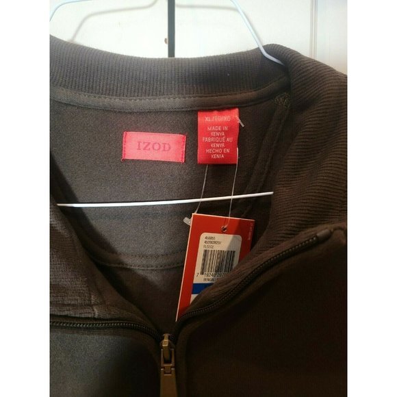 NEW Men IZOD Sport XL‎ Long Sleeve 1/4 Zip Pullover - Picture 5 of 7